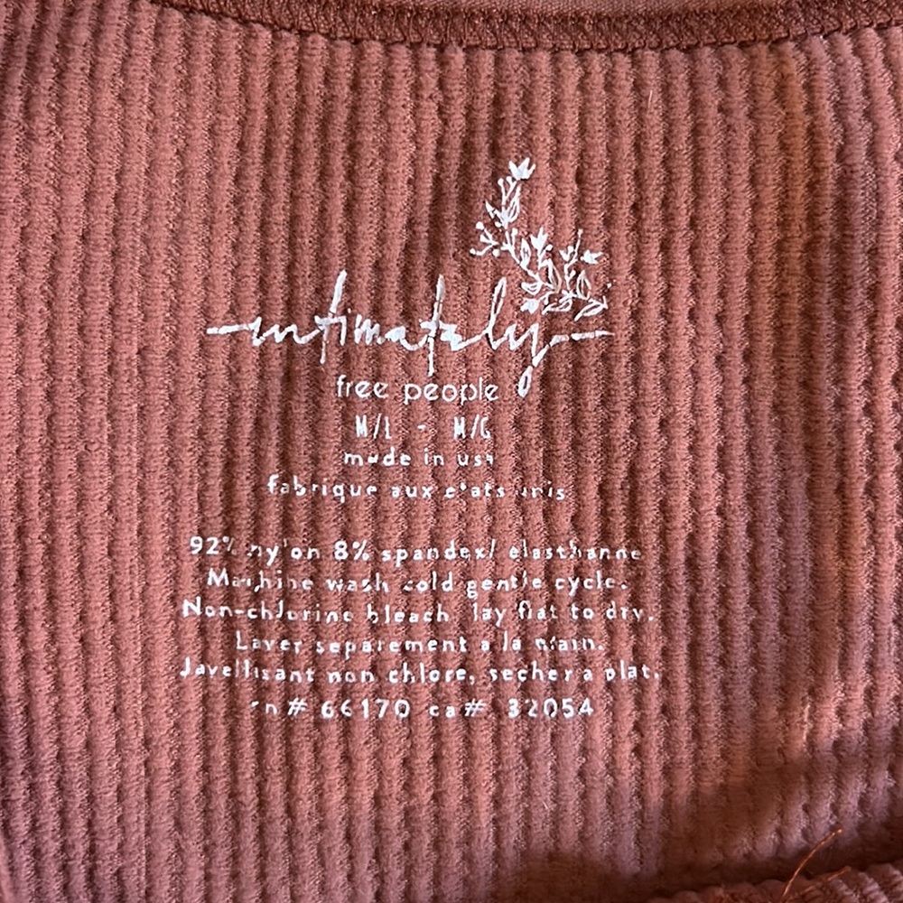 Free People Pink Ribbed Tank - Picture 4 of 4